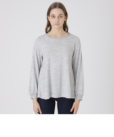 【一部店舗限定】ウールアクリルブレンドスムースカットソー