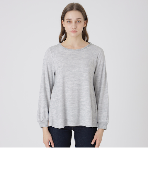 【一部店舗限定】ウールアクリルブレンドスムースカットソー