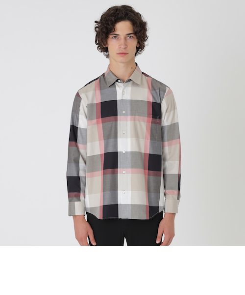 美品 ブルーレーベルクリストブリッジ チェックコットンシャツ 秋冬 36 一部店舗限定】コットンツイルクレストブリッジチェックシャツ｜ブルー