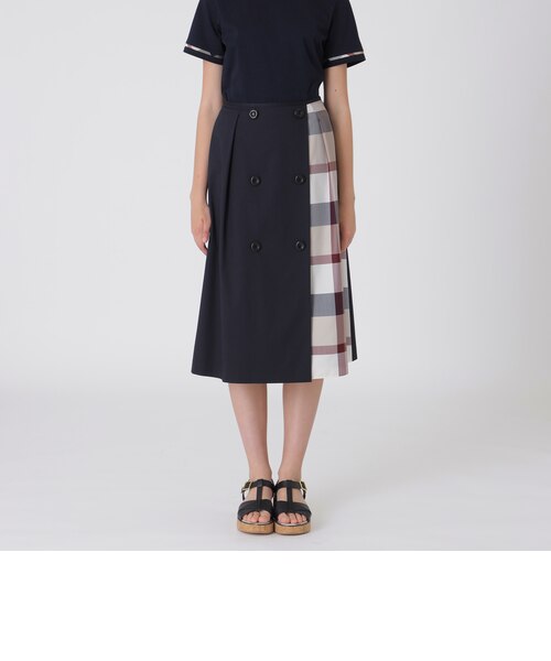 クレストブリッジチェックウールビエラスカート｜ブルーレーベル