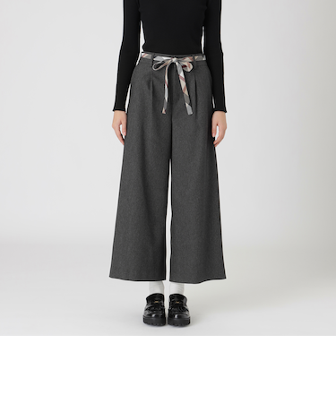 【一部店舗限定】デニムライクワイドパンツ