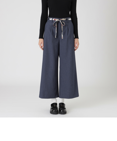 【一部店舗限定】デニムライクワイドパンツ