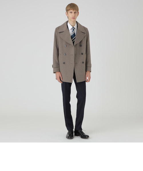 一部店舗限定】ウールビーバーピーコート｜ブルーレーベルブラック