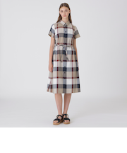 【一部店舗限定】ライトクロッシングツイルシャツドレス