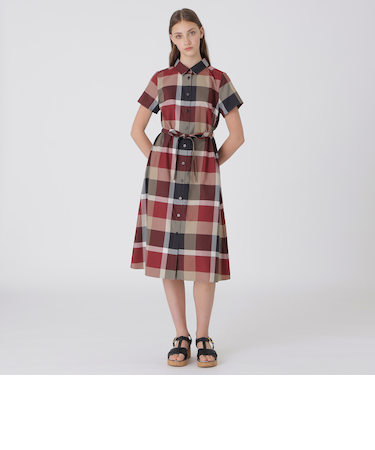 【一部店舗限定】ライトクロッシングツイルシャツドレス