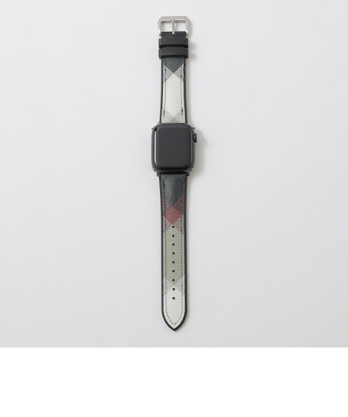 クレストブリッジチェックApple Watchバンド｜ブルーレーベルブラック