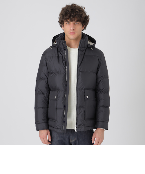 クレストブリッジチェックコンビショートダウン｜ブルーレーベル