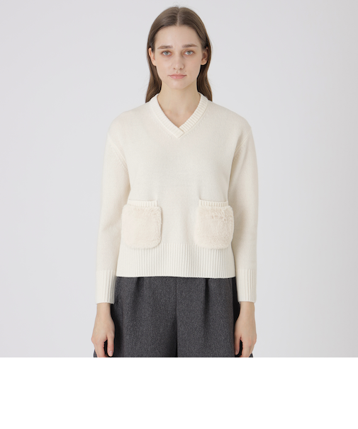 ラムズウールニットプルオーバー