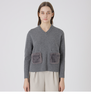 ラムズウールニットプルオーバー