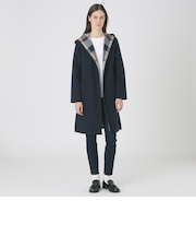 クレストブリッジチェックリバーシブルダンボールコーディガン