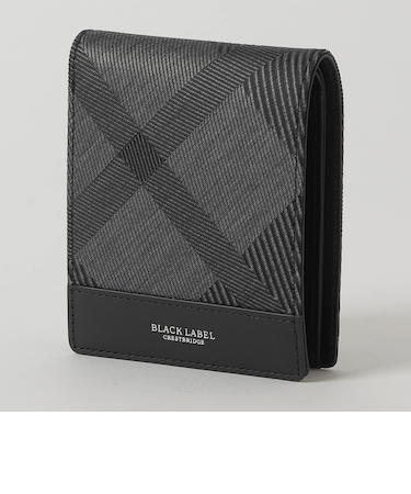 カルゼシャドークレストブリッジチェック2つ折りウォレット