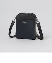 ナイロンコンビカルゼシャドークレストブリッジチェックビジネスミニクロスボディバッグ