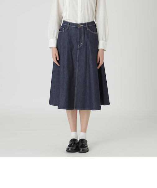 【BLUE LABEL DENIM】フレアスカート