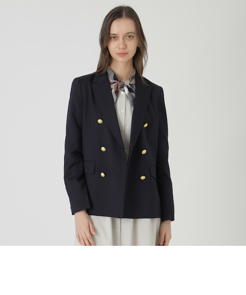 ナチュラルブレンドストレッチブレザージャケット