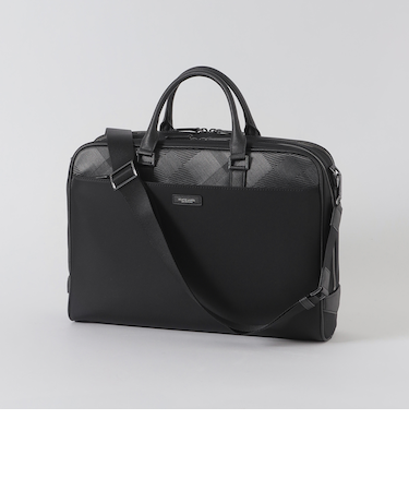 ナイロンコンビカルゼシャドークレストブリッジチェックビジネスブリーフ