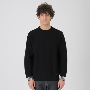 パーシャルチェックヴィスコンフィーニット