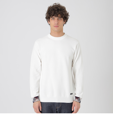 パーシャルチェックヴィスコンフィーニット