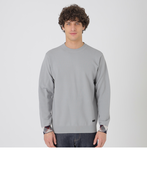 パーシャルチェックヴィスコンフィーニット