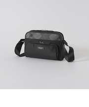 ナイロンコンビカルゼシャドークレストブリッジチェックビジネスショルダーバッグ