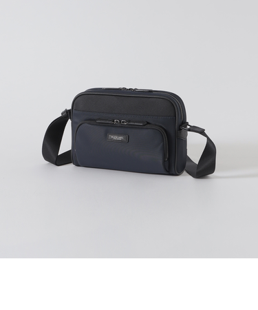 ナイロンコンビカルゼシャドークレストブリッジチェックビジネスショルダーバッグ