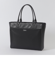 ナイロンコンビカルゼシャドークレストブリッジチェックビジネストートバッグ
