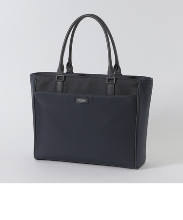 ナイロンコンビカルゼシャドークレストブリッジチェックビジネストートバッグ