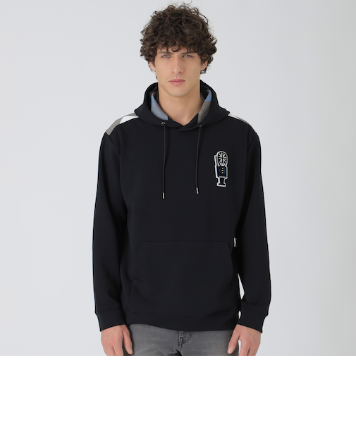 ヨークチェックガーズマンワッペンフーディー