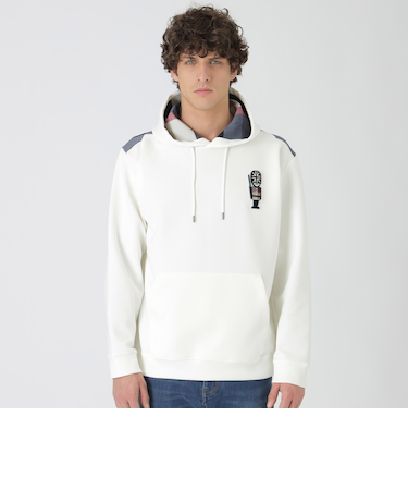 ヨークチェックガーズマンワッペンフーディー