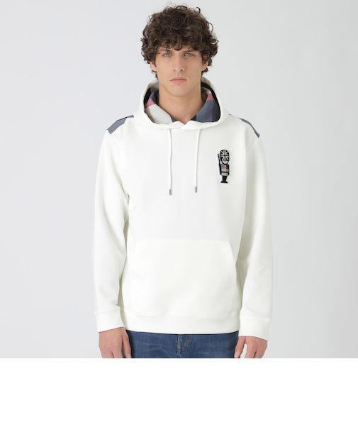 ヨークチェックガーズマンワッペンフーディー