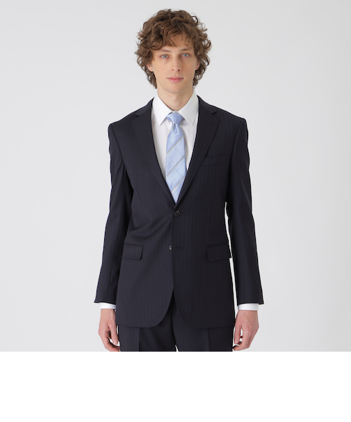 トーナルブルーストライプネイビースーツ