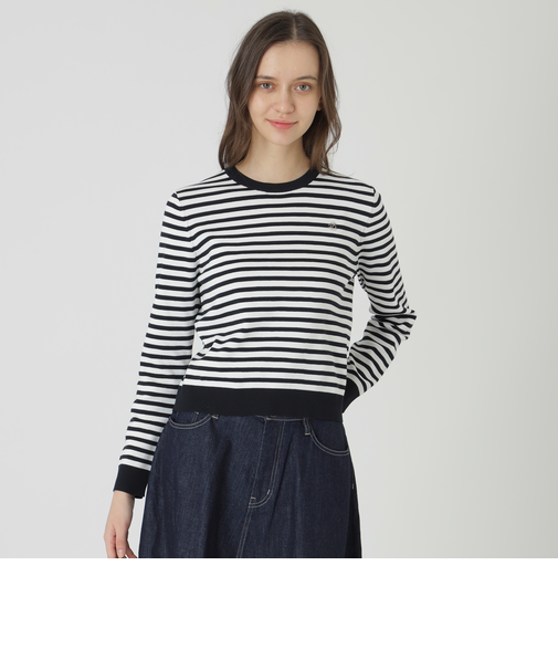 コットンポリエステルニットプルオーバー