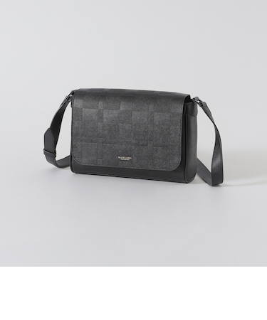 エンボスチェックメッセンジャーバッグ