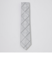 サテンドットコンビチェックタイ