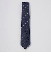 サテンドットコンビチェックタイ