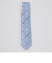 サテンドットコンビチェックタイ