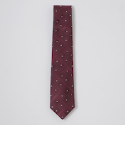 サテンドットコンビチェックタイ