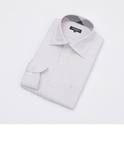 シャドーストライプセミワイドカラーシャツ