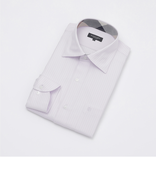 シャドーストライプセミワイドカラーシャツ