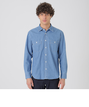 ガーメントウォッシュデニムシャツ