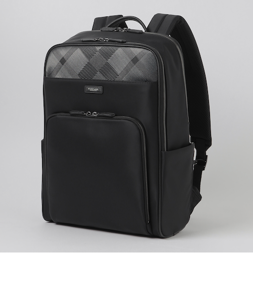 ナイロンコンビカルゼシャドークレストブリッジチェックビジネスバックパック