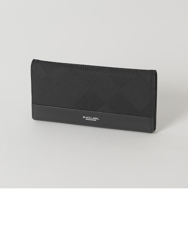 カルゼシャドークレストブリッジチェックロングウォレット