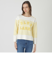 ロゴボーダーニットプルオーバー