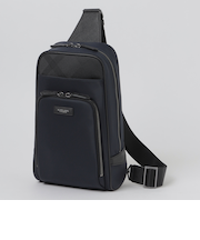 ナイロンコンビカルゼシャドークレストブリッジチェックビジネスボディバッグ