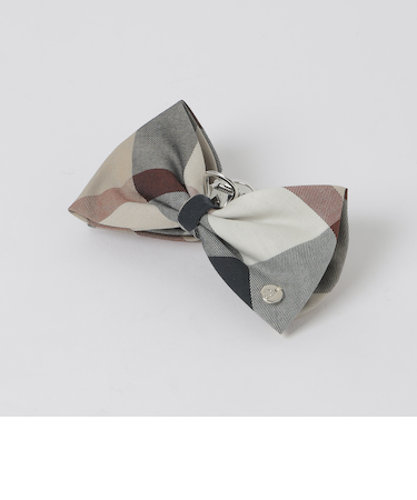 クレストブリッジチェックリボンバンスクリップ