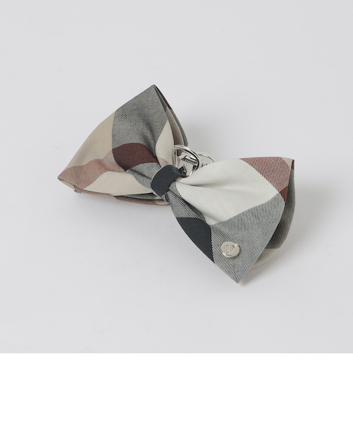 クレストブリッジチェックリボンバンスクリップ