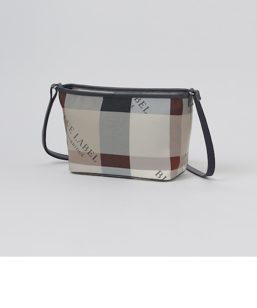 クレストブリッジチェックロゴプリントミニショルダー