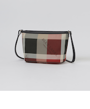 クレストブリッジチェックロゴプリントミニショルダー