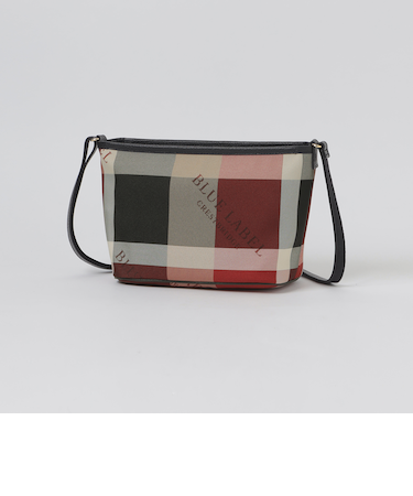 クレストブリッジチェックロゴプリントミニショルダー