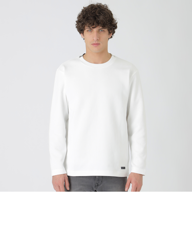 パーシャルチェックニットソー