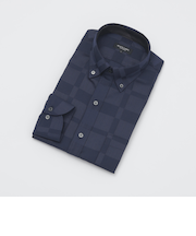 ハーフスケールシャドークレストブリッジチェックボタンダウンシャツ